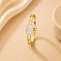 WuZetian Premium Gold-Finish Double-G Artificial Designer Bangle Bracelet