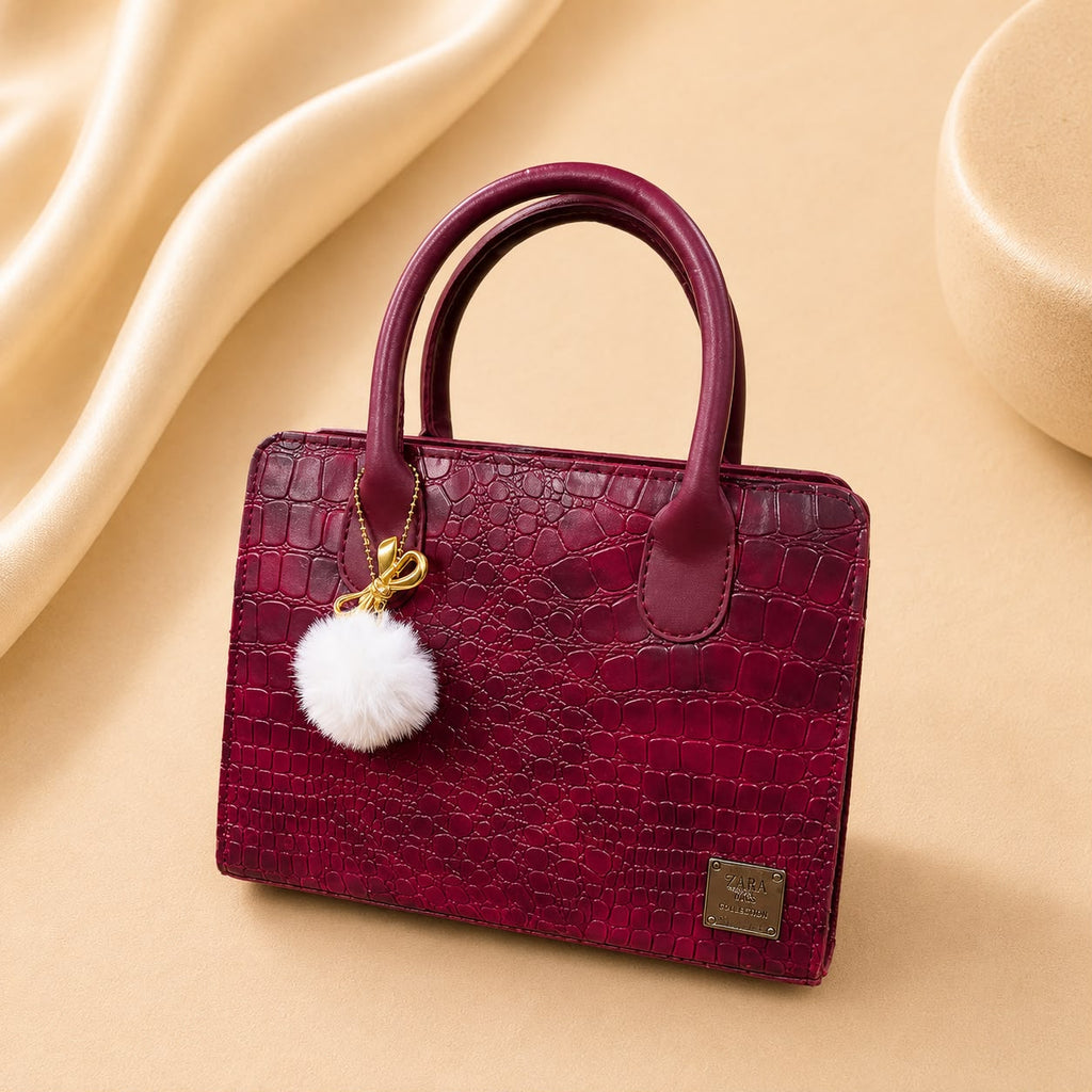 WuZetian Premium Red-Texture Handbag – Elegant & Everyday Stylish
