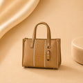 WuZetian Elegant Premium Designer-Inspired Monogram Handbag | Beige Tote