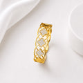 WuZetain Luxury Gold Plated Crystal Bracelet for Women | Stainless Steel Designer Bangle