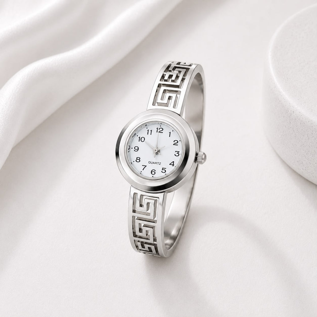 WuZetian Gold-Tone Bangle Watch for Women | Stylish Artificial Bracelet Watch